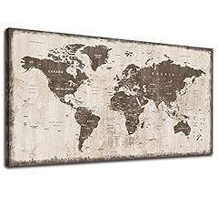Map canvas wall for sale  Delivered anywhere in Canada
