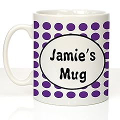 Purple polkadot personalised for sale  Delivered anywhere in UK