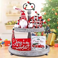 Christmas tiered tray for sale  Delivered anywhere in USA 
