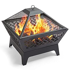 Used, VonHaus Fire Pit – Chevron Firepit with Poker – Outdoor, for sale  Delivered anywhere in UK