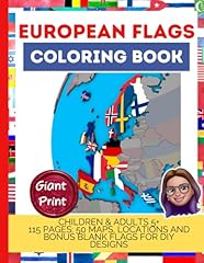 European flags coloring usato  Spedito ovunque in Italia 