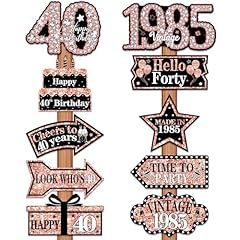 10pcs 40th birthday for sale  Delivered anywhere in USA 