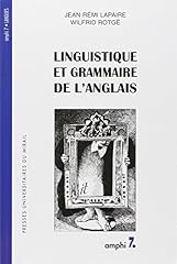 Linguistique grammaire anglais d'occasion  Livré partout en France