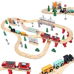 Wooden train set for sale  Delivered anywhere in UK