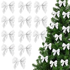 12pc white bows for sale  Delivered anywhere in UK
