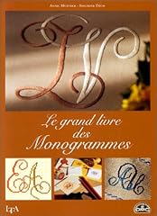 Grand livre monogrammes d'occasion  Livré partout en France