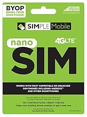Simple mobile nano for sale  Delivered anywhere in USA 
