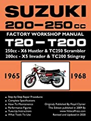 SUZUKI 200-250cc FACTORY WORKSHOP MANUAL T20-T200 ALL, used for sale  Delivered anywhere in USA 