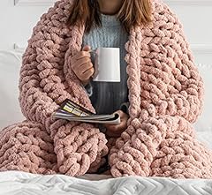 Chunky knit blanket for sale  Delivered anywhere in USA 