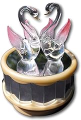 Crystal glass swans for sale  Delivered anywhere in UK