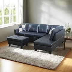 Leather shape sectional for sale  Delivered anywhere in USA 