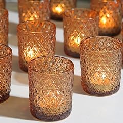Pcs amber votive for sale  Delivered anywhere in USA 