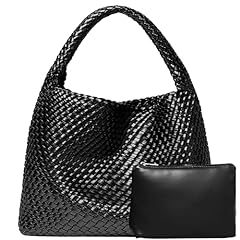 Woven leather tote for sale  Delivered anywhere in USA 