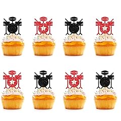 Drum cupcake toppers for sale  Delivered anywhere in USA 