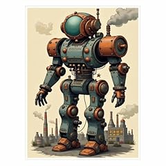 Steampunk robot poster for sale  Delivered anywhere in USA 
