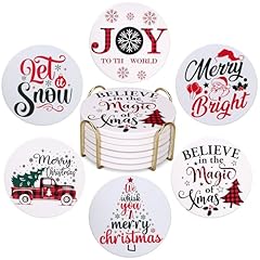 Christmas coasters set for sale  Delivered anywhere in USA 