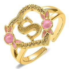 Gold initial rings for sale  Delivered anywhere in USA 