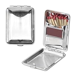 Metal match box for sale  Delivered anywhere in USA 