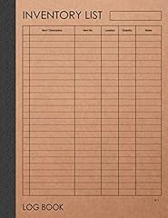 Inventory list log for sale  Delivered anywhere in USA 