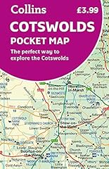 Cotswolds pocket map for sale  Delivered anywhere in UK