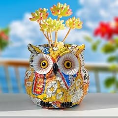 Yellow owl planter for sale  Delivered anywhere in USA 