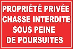 plaque garde chasse d'occasion plaque garde chasse d'occasion Livré partout en France