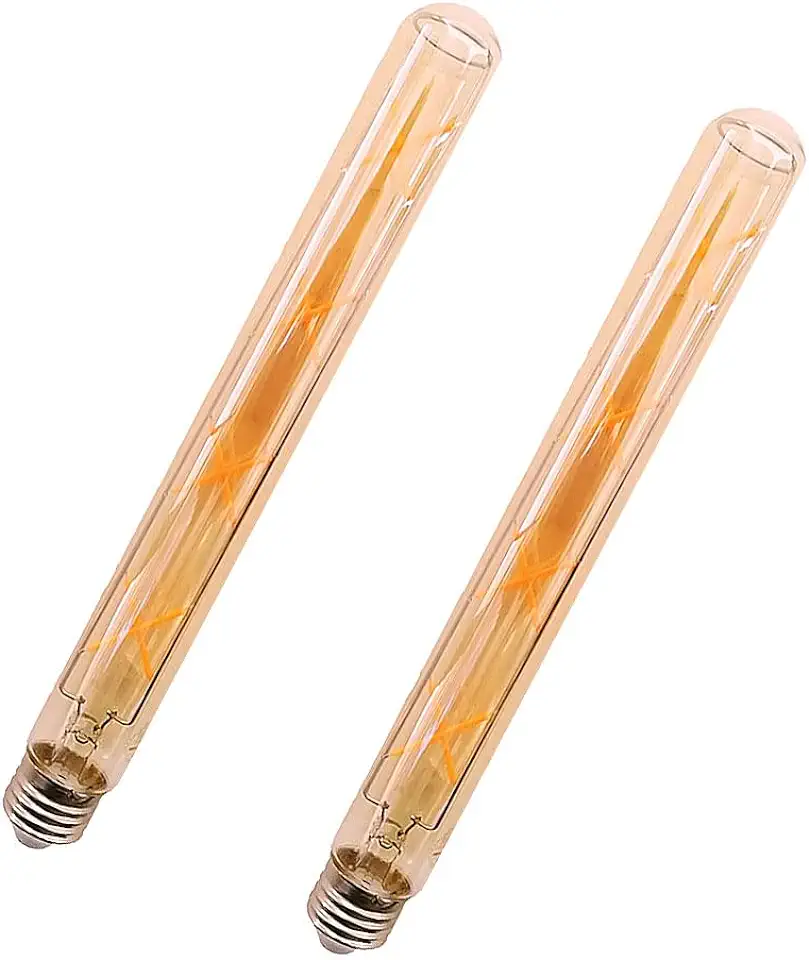 ZRJIA E27 T30 300mm Decoratieve LED Lamp Vintage Stijl Retro Industrieel Antiek Edison E27 T30 8W 680lm 2300K warm wit 360° 230V, Geen Flikkering, Niet-dimbaar (Pack van 2) tweedehands  