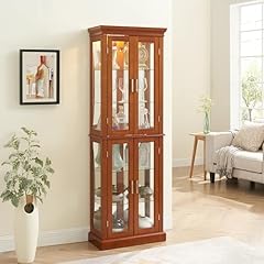 Walnut curio cabinet for sale  Delivered anywhere in USA 