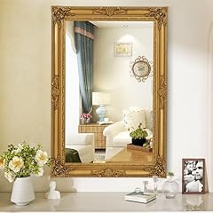 Gold vintage mirror for sale  Delivered anywhere in USA 