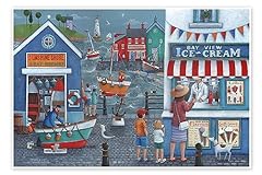 Seaside icecreams poster for sale  Delivered anywhere in UK
