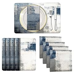 Mcalk blue placemats for sale  Delivered anywhere in USA 