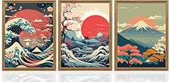 Framed 3pcs japanese for sale  Delivered anywhere in USA 