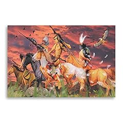 American Indian Poster Native American Hunters & Horses for sale  Delivered anywhere in Canada
