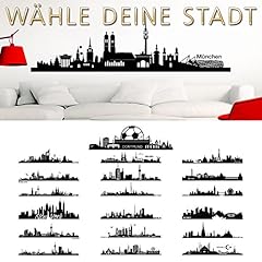 Wandaro wandtattoo skyline gebraucht kaufen  Wird an jeden Ort in Deutschland