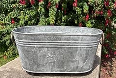 Galvanised oval trough for sale  Delivered anywhere in UK