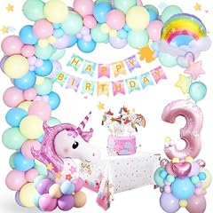 3rd unicorn birthday for sale  Delivered anywhere in UK