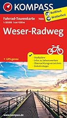 Fahrrad tourenkarte weserradwe gebraucht kaufen  Wird an jeden Ort in Deutschland