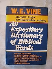 Expository dictionary biblical d'occasion  Livré partout en France