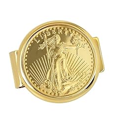 Gold Tone Coin Money Clip - Tribute To $20 1933 Saint for sale  Delivered anywhere in USA 