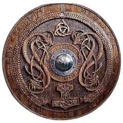 Viking shield wooden for sale  Delivered anywhere in USA 