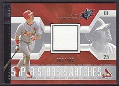 Used, 2002 SPx SuperStar Swatch Silver #181 Jim Edmonds JERSEY for sale  Delivered anywhere in USA 