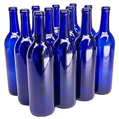 Blue glass wine for sale  Delivered anywhere in USA 