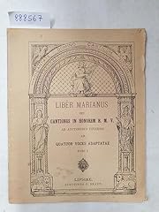 Liber marianus seu gebraucht kaufen  Wird an jeden Ort in Deutschland