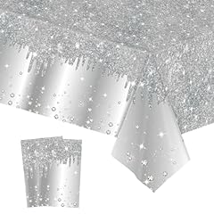 2pcs silver shiny for sale  Delivered anywhere in UK