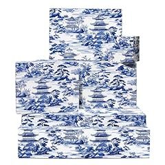 Blue white wrapping for sale  Delivered anywhere in UK