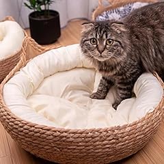 Woven straw cat for sale  Delivered anywhere in USA 