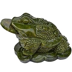Feng Shui Fortune Coin Natural Jade Money Toad/ Frog for sale  Delivered anywhere in USA 