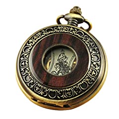 VIGOROSO Men's Hand-Wind Mechanical Pocket Watch Vintage for sale  Delivered anywhere in USA 