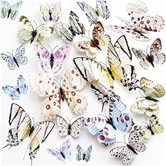 24pcs butterfly wall for sale  Delivered anywhere in UK