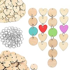 100pcs round wooden for sale  Delivered anywhere in USA 